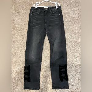 Black jeans. Brand is McGuire. Purchase from Anthropologie. Size 26